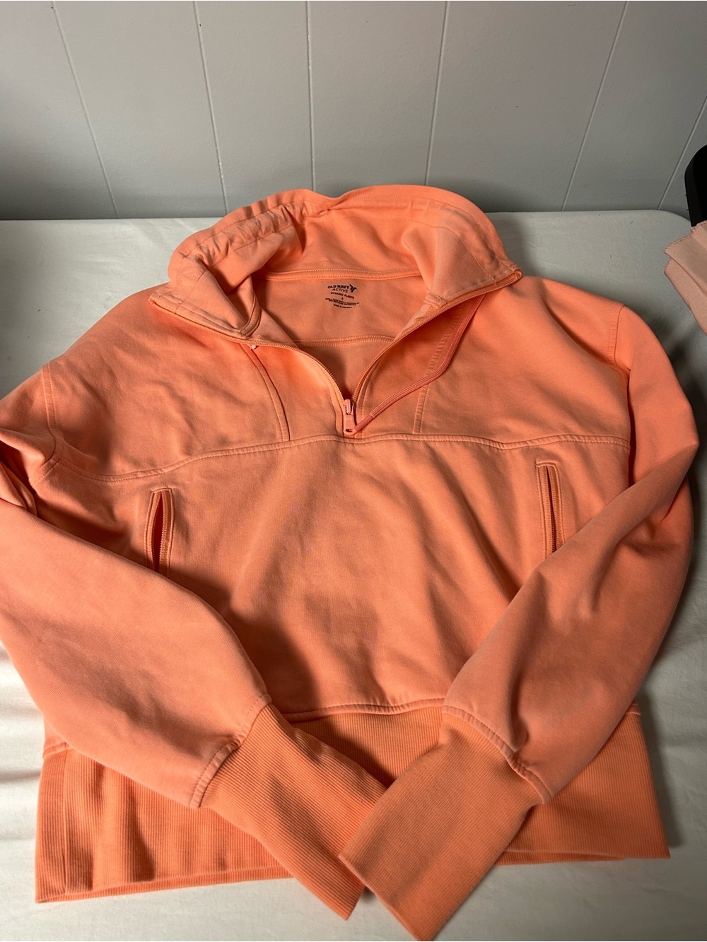 Old Navy women’s Half-Zip Pullover Sweater - Coral